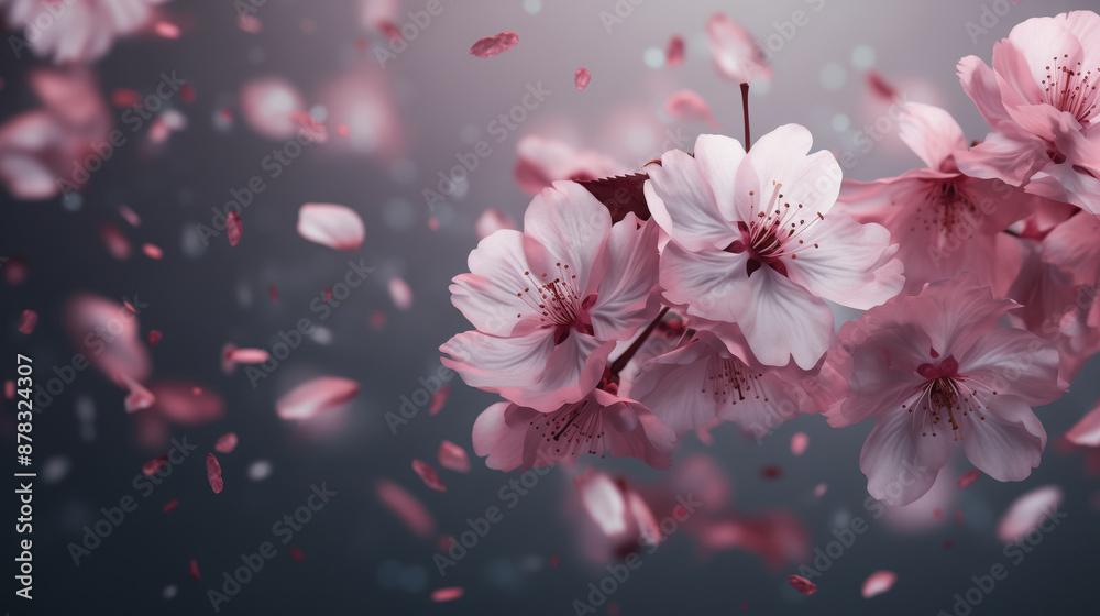 Close-Up of Beautiful Pink Cherry Blossoms in Full Bloom Close-Up of Beautiful Pink Cherry Blossoms in Full Bloom