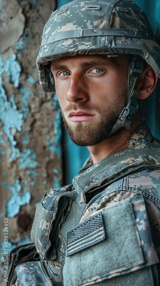 man in a military uniform posing for a picture