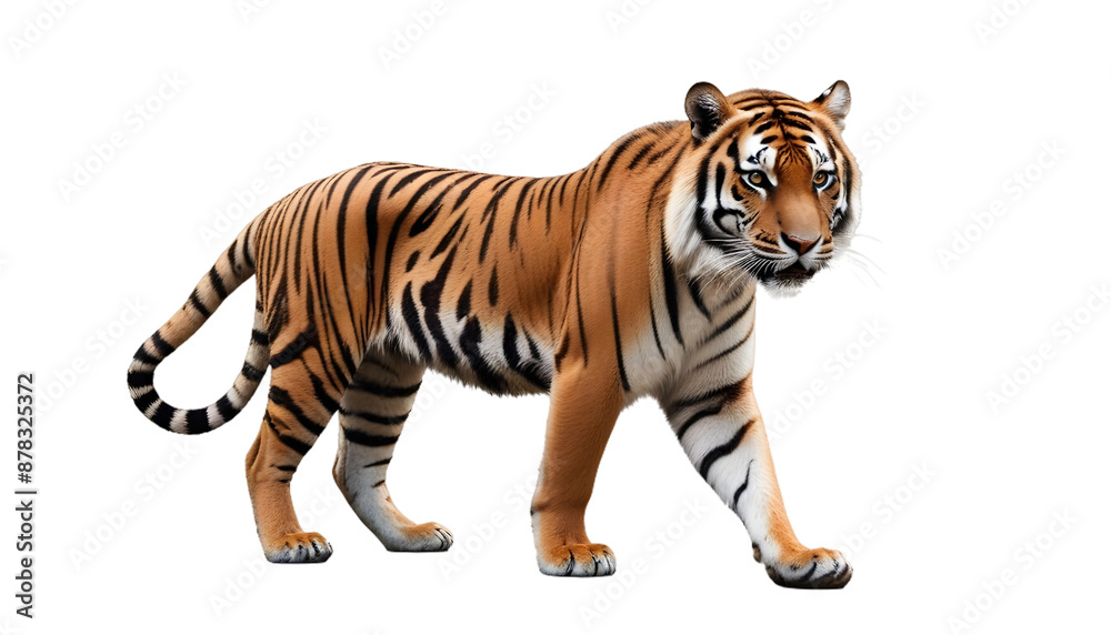 Obraz premium Wild tiger cut out