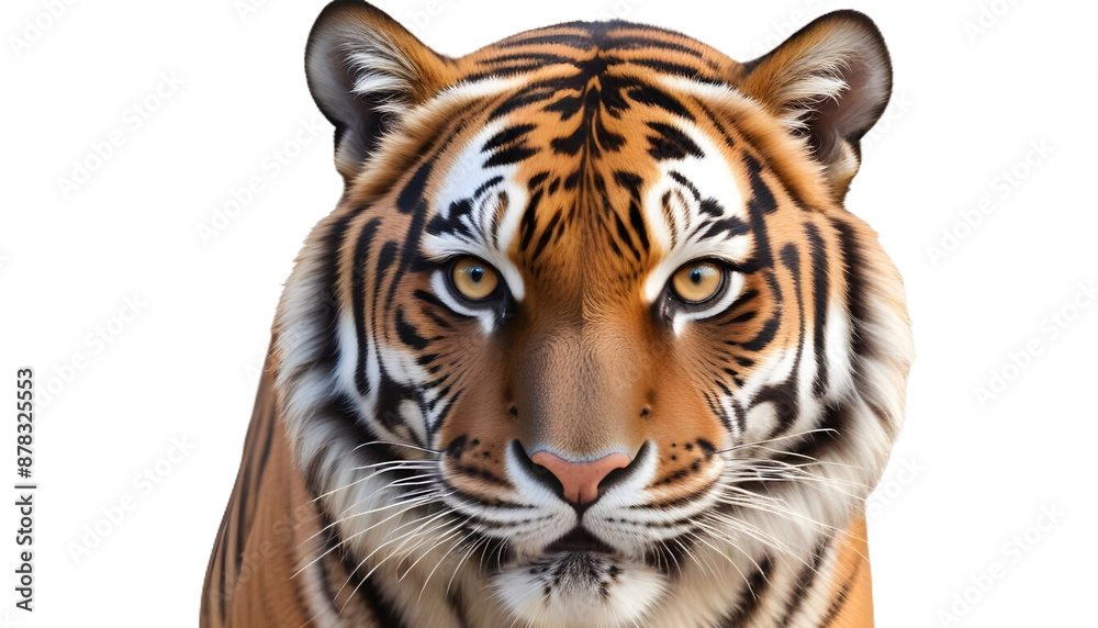 Fototapeta premium Wild tiger cut out