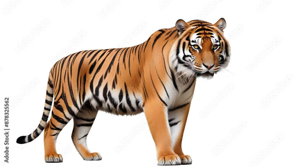 Obraz premium Wild tiger cut out
