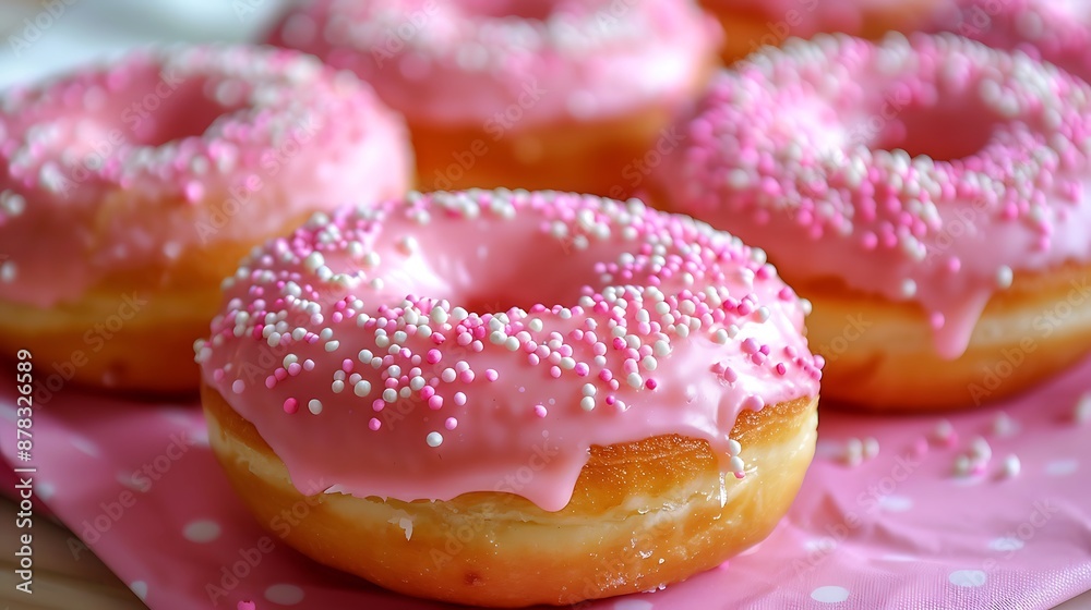 Beautiful pink doughnuts for supper good friday in springs