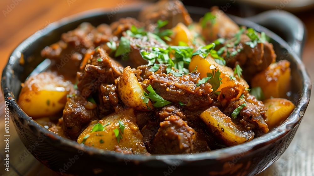 Beef cooked with potato Beef cooked with potato