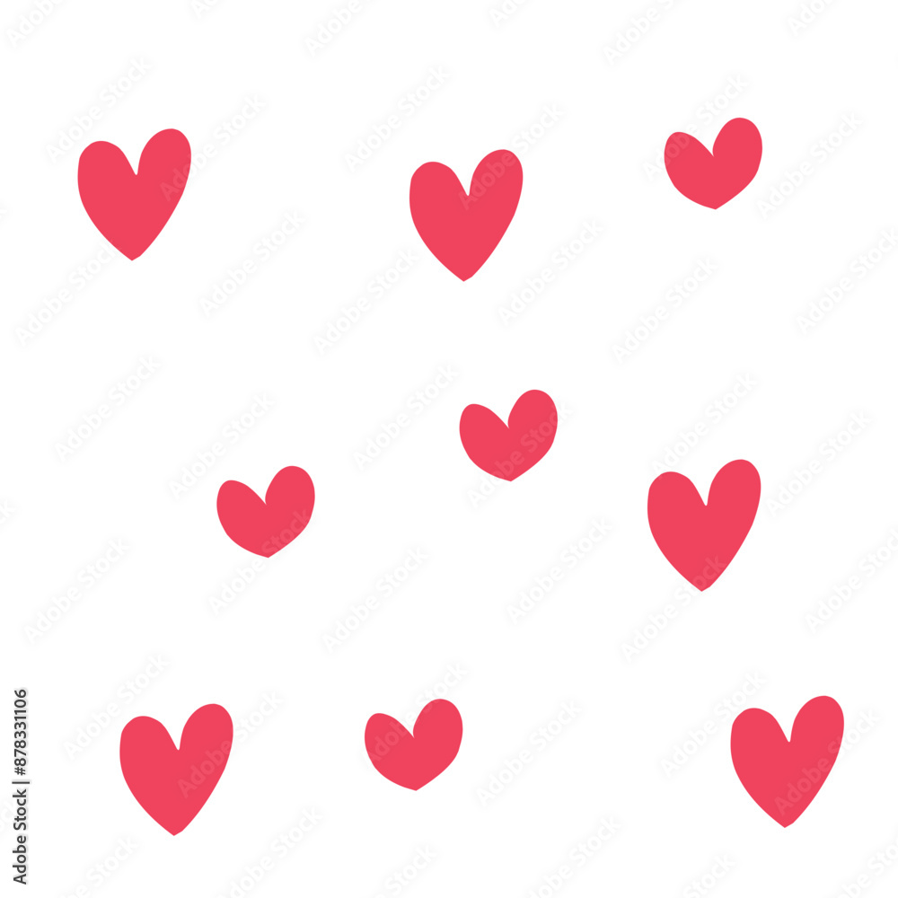 Hearts seamless pattern. Loop texture background of heart icons. Romance and love design. Hearts seamless pattern. Loop texture background of heart icons. Romance and love design.