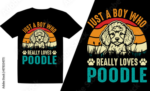 Just A Boy Who Really Loves Dog  Breeds t shirt design