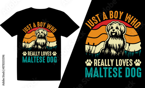 Just A Boy Who Really Loves Dog  Breeds t shirt design