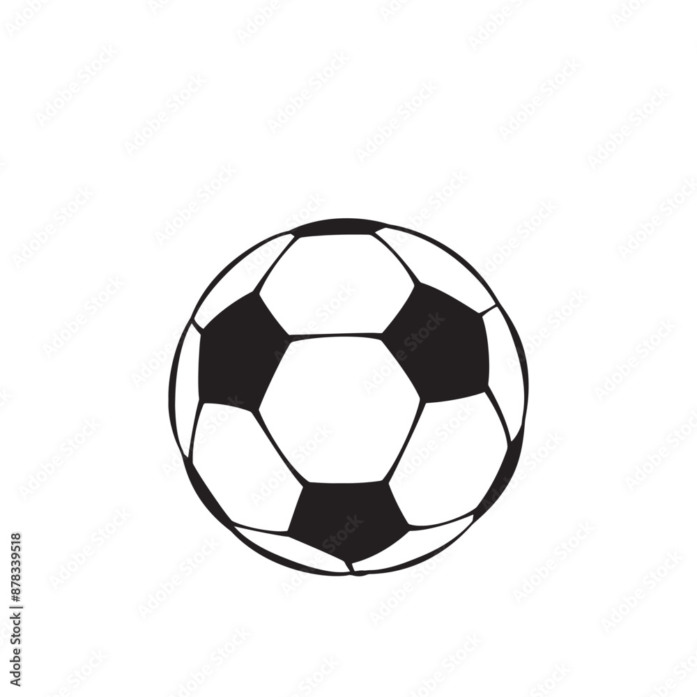 Football Icon vector art on white background 