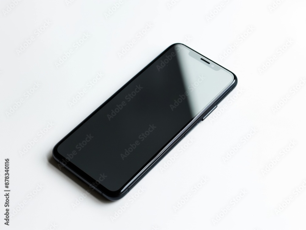 Naklejka premium Smartphone isolated on a white background