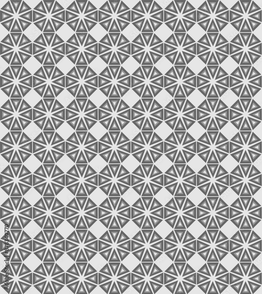 Texture in the form of a gray geometric pattern of triangles arranged in a circle Texture in the form of a gray geometric pattern of triangles arranged in a circle