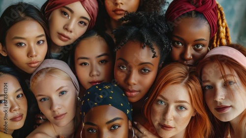 A group of women of diverse ethnicities 