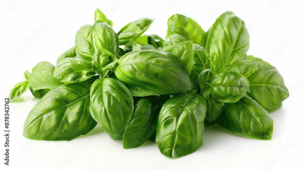 Bountiful Basil: White Background Bountiful Basil: White Background