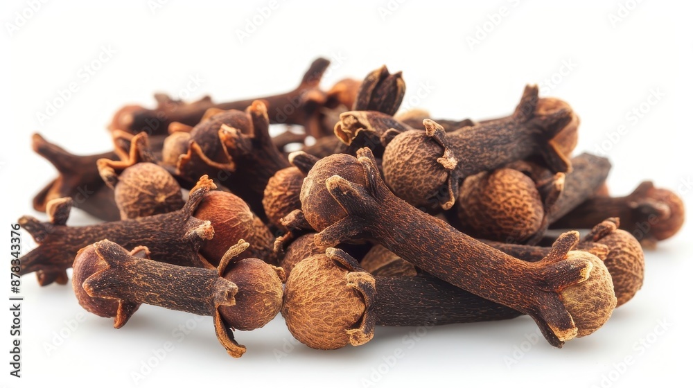 Obraz premium Dried cloves spice isolated on white background