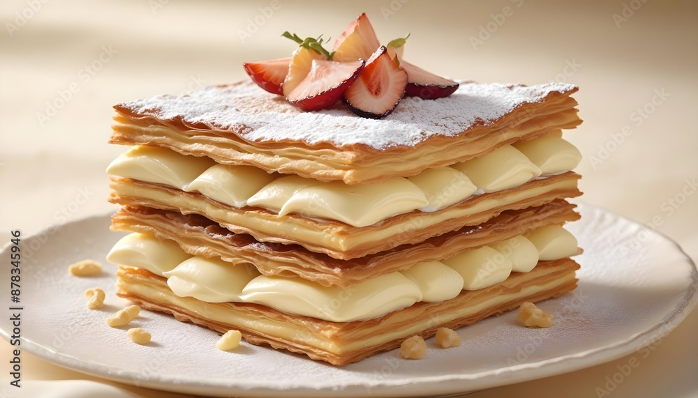 Strawberries Mille Feuille Strawberries Mille Feuille