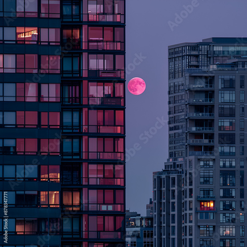 office building at night