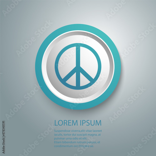 Peace icon. sign vector illustration