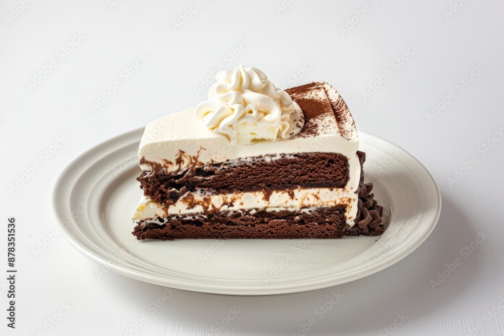 Decadent Devils Cream Cake: Whipped Cream and Luscious Chocolate Swirls Decadent Devils Cream Cake: Whipped Cream and Luscious Chocolate Swirls