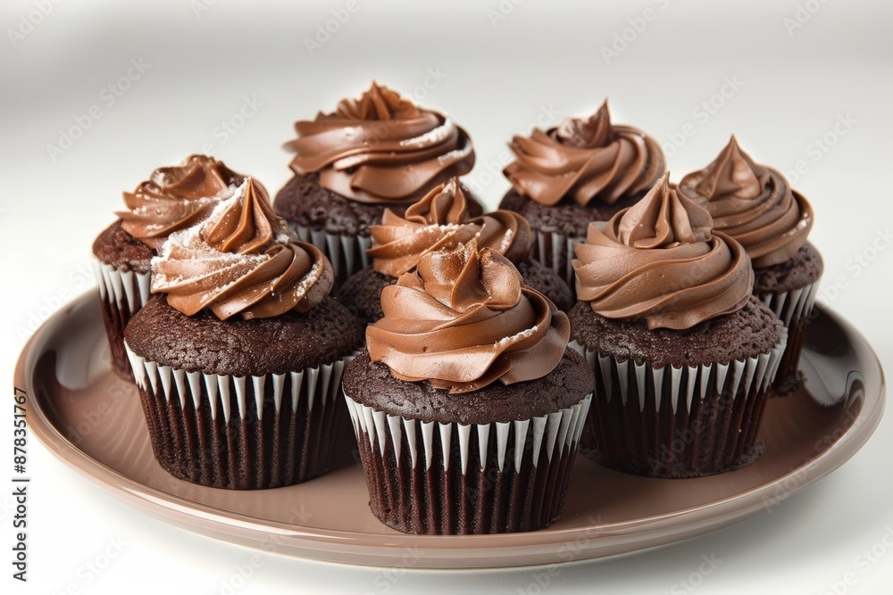 Delicious Devils Food Cupcakes with Smooth Chocolate Icing and Cream Cheese Swirl Delicious Devils Food Cupcakes with Smooth Chocolate Icing and Cream Cheese Swirl