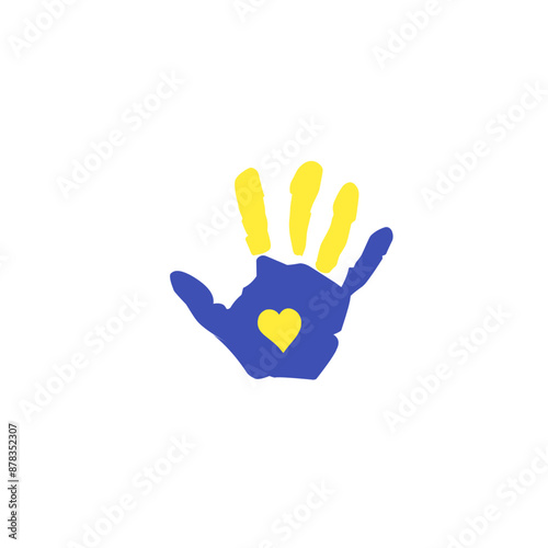 world down syndrome day hand print