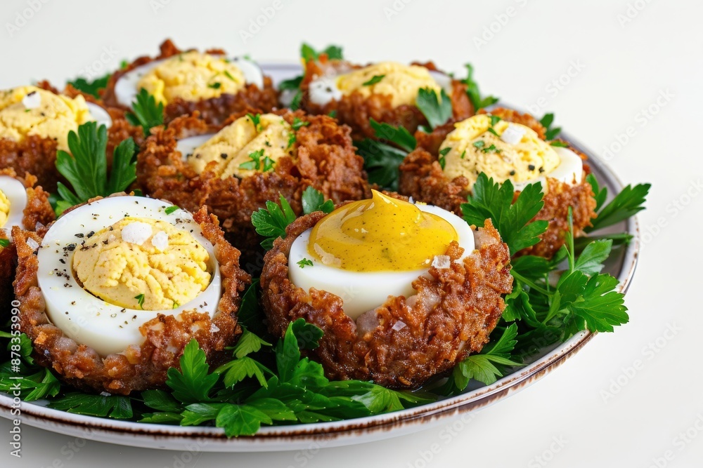 Dijon Scotch Eggs: A Visual and Savory Delight Dijon Scotch Eggs: A Visual and Savory Delight