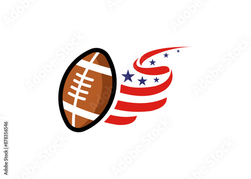 American football logo design team sports