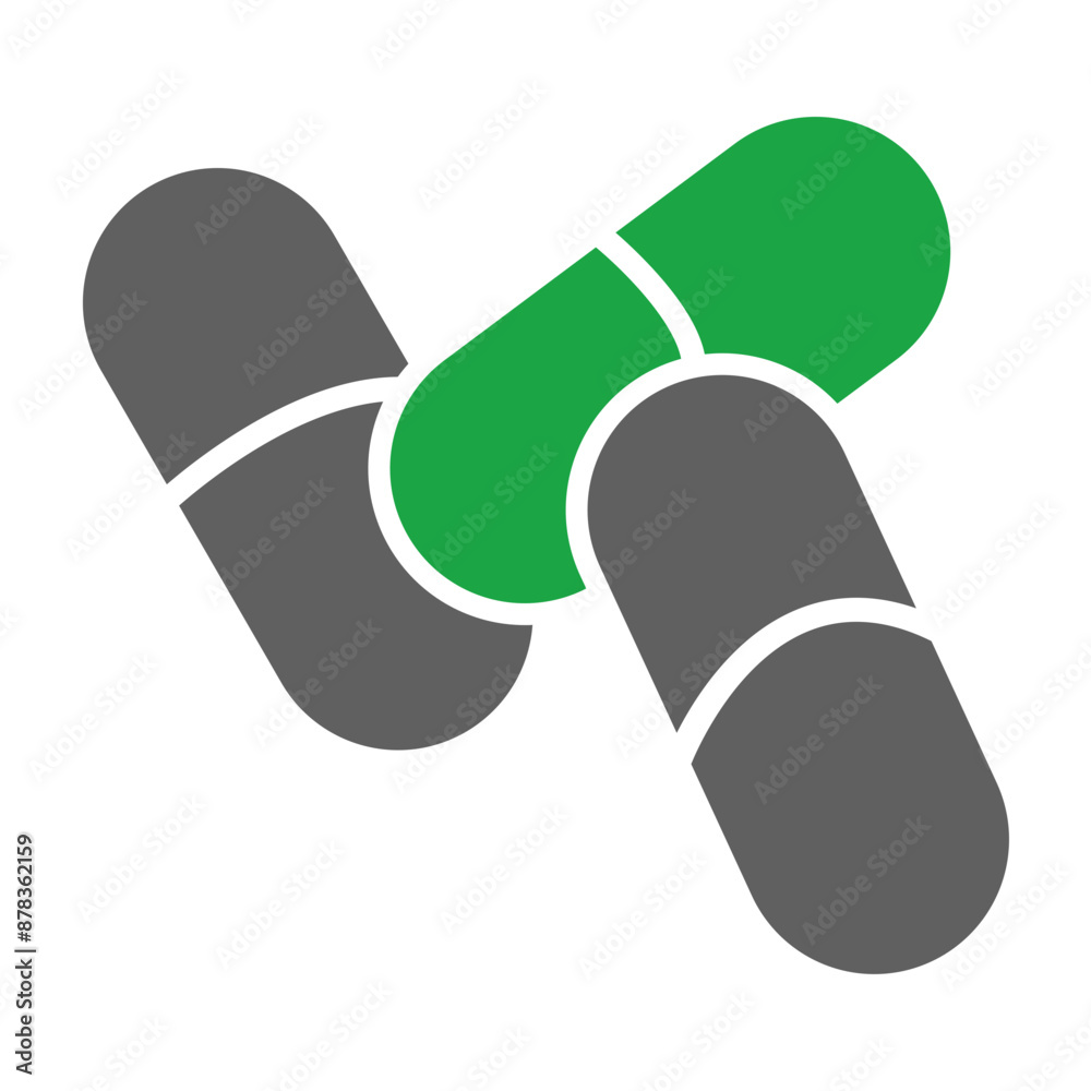 Capsules Glyph Two Color Icon Capsules Glyph Two Color Icon