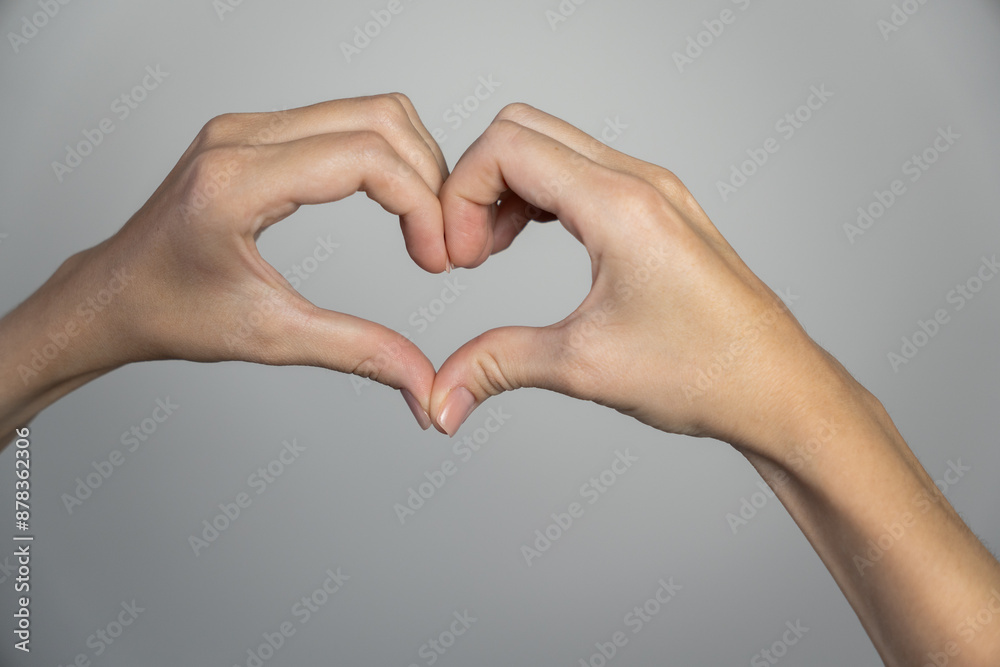 Close-up of woman's hands with neutral manicure. Showcasing natural Close-up of woman's hands with neutral manicure. Showcasing natural