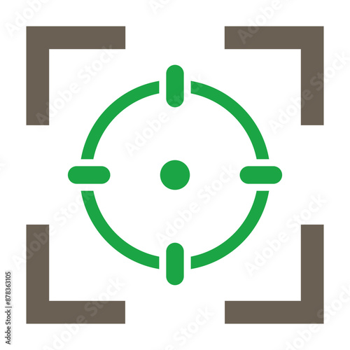 Focus Glyph Two Color Icon