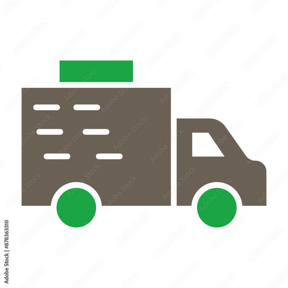 Logistics Delivery Glyph Two Color Icon Logistics Delivery Glyph Two Color Icon