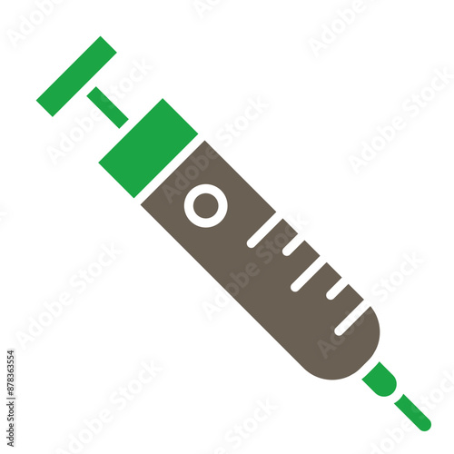 Injection Glyph Two Color Icon