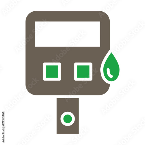 Glucometer Glyph Two Color Icon