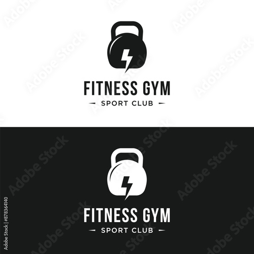 Retro vintage gym sport bodybuilding template Logo design.Logo for business , fitness , label ,badge and gym center.