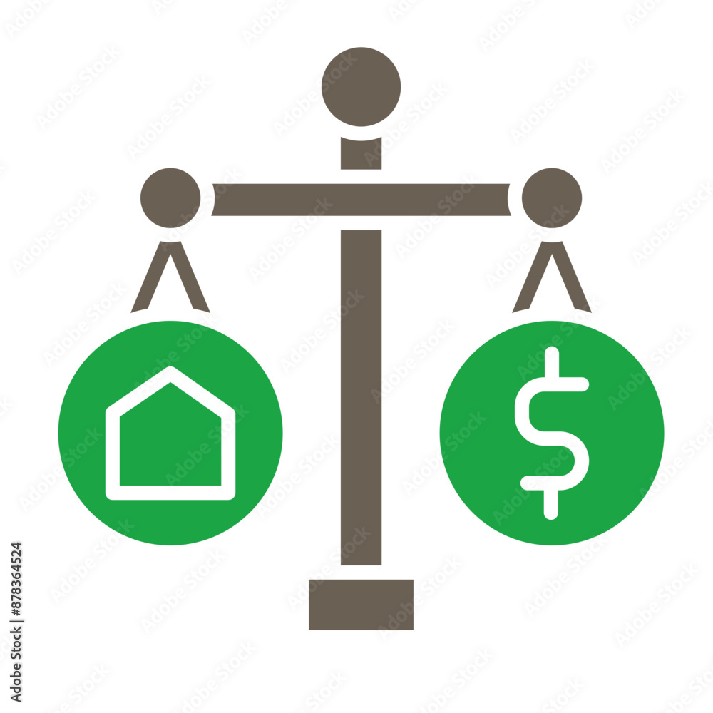 Scale Glyph Two Color Icon Scale Glyph Two Color Icon