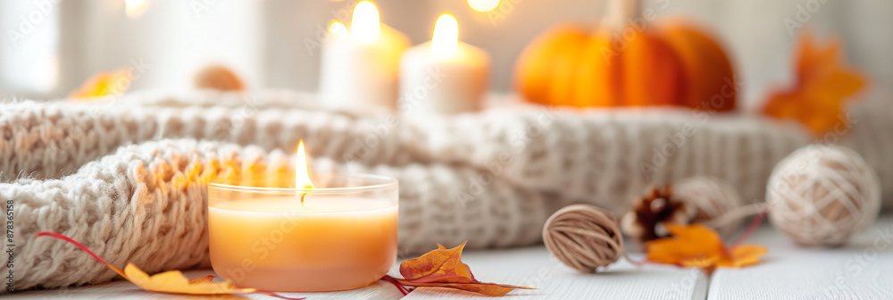 orange candles on a wooden table orange candles on a wooden table