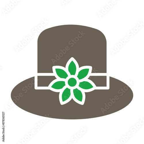 Fedora hat Glyph Two Color Icon