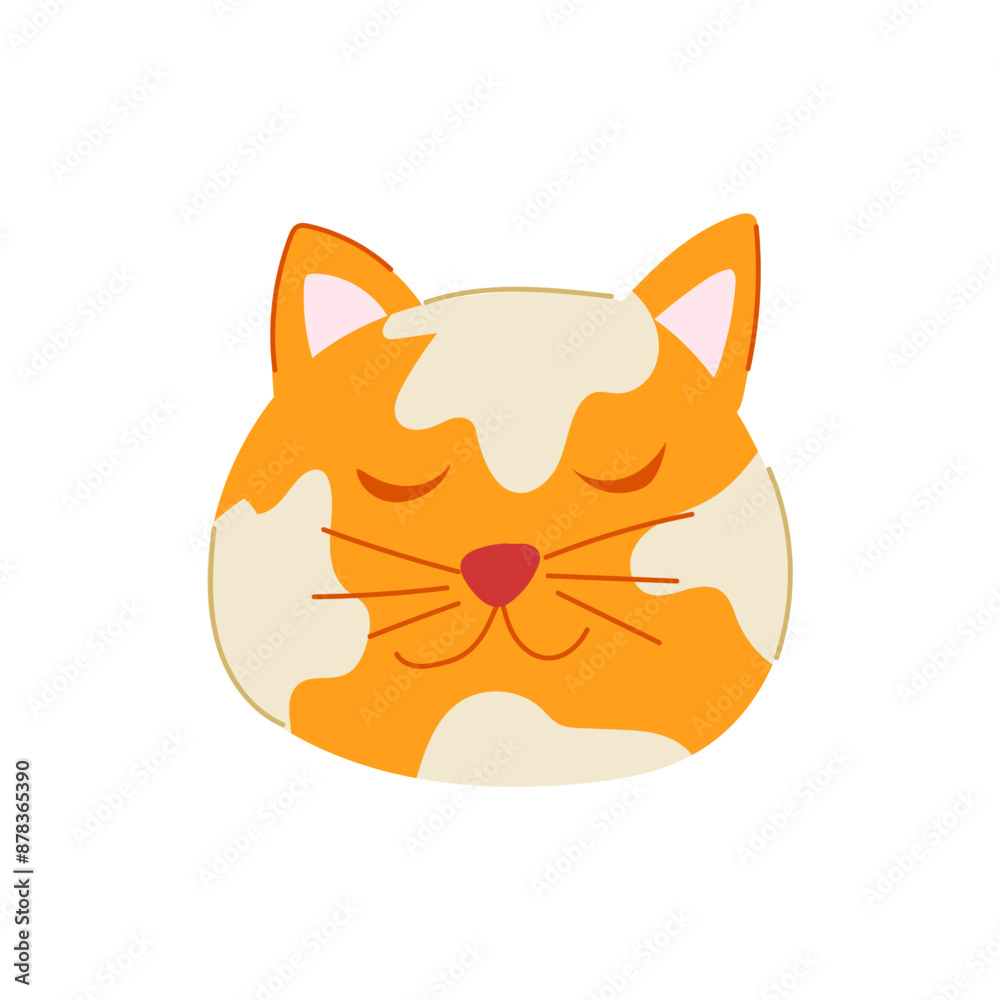 tabby cat face cartoon. surprise food, black gray, clipnature character tabby cat face sign. isolated symbol vector illustration tabby cat face cartoon. surprise food, black gray, clipnature character tabby cat face sign. isolated symbol vector illustration