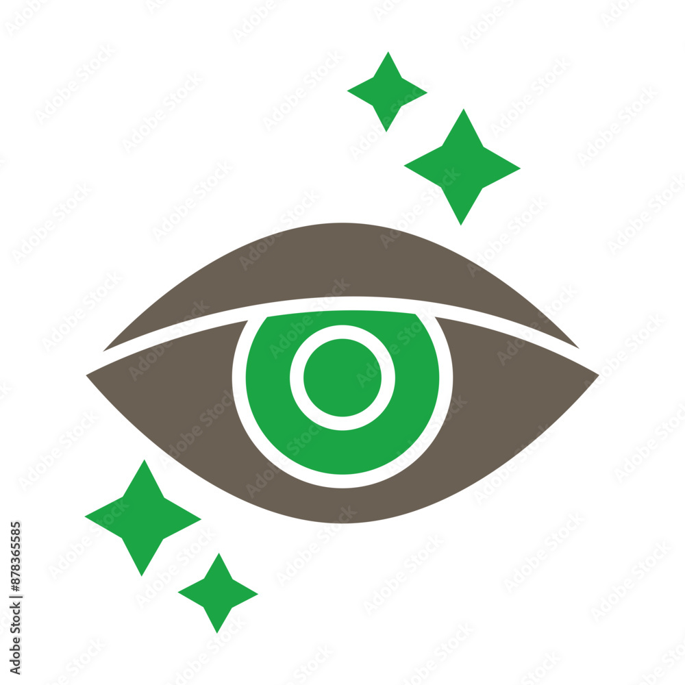 Ophthalmologist Glyph Two Color Icon Ophthalmologist Glyph Two Color Icon