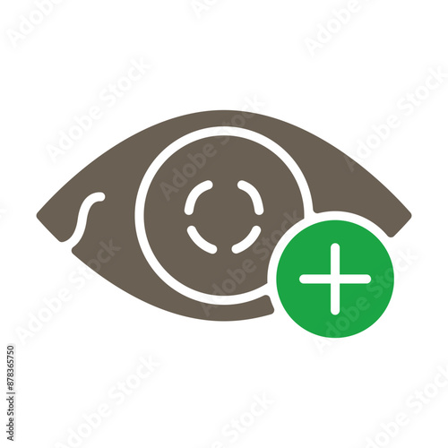 Hyperopia Glyph Two Color Icon