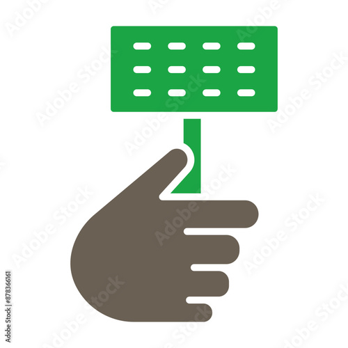 Supporter Glyph Two Color Icon