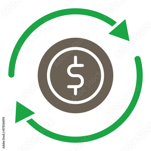 Business Glyph Two Color Icon