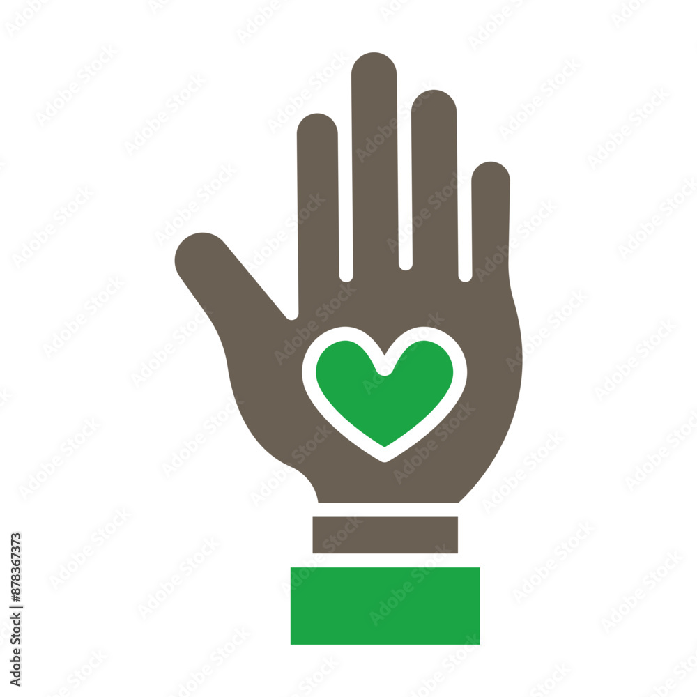 Obraz premium Kindness Glyph Two Color Icon