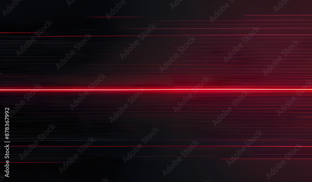 Fototapeta premium Dark grey background with red glowing lines for social media post, business, advertising events