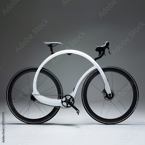 bicycle on a white background