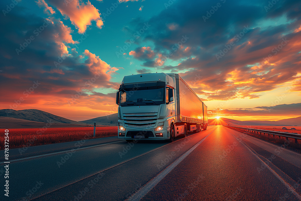 truck on the highway truck on the highway