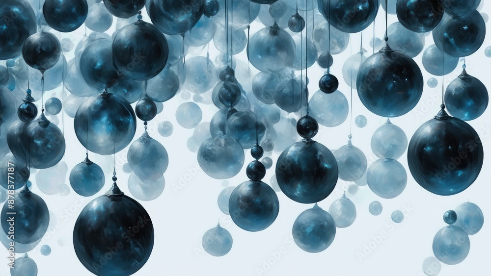Colorful bubbles against a white background with floating hues Colorful bubbles against a white background with floating hues