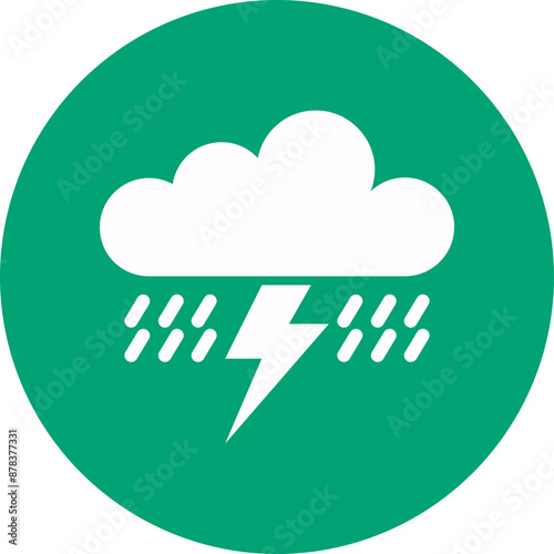 Snow glyph circle icon