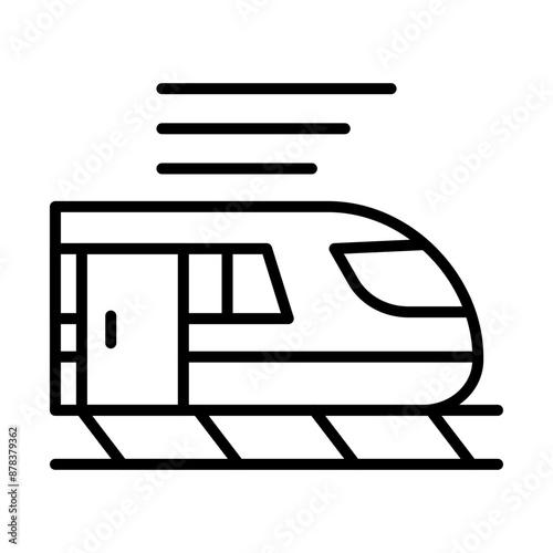 HighSpeed Train line icon