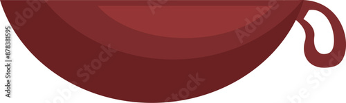 Empty brown baby cradle bed waiting for a newborn child at home