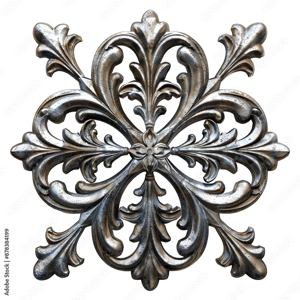 metal symbol medieval diplomats isolated on white background