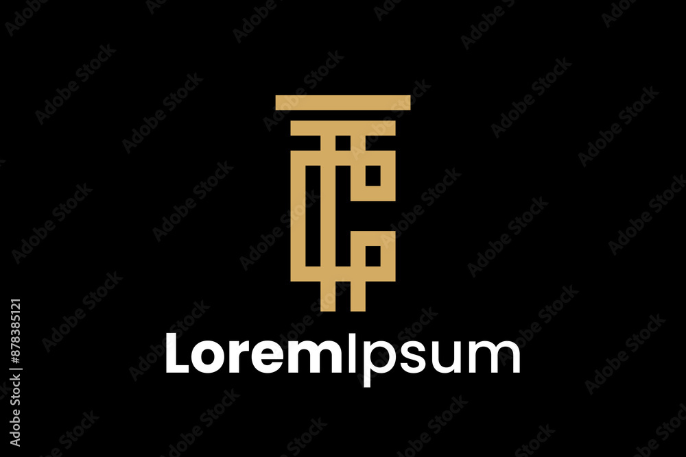 C Law Pillar Vector Logo Premium C Law Pillar Vector Logo Premium
