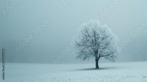 stark beauty of snow-covered landscapes in cold weather, evoking themes of stillness and renewal.